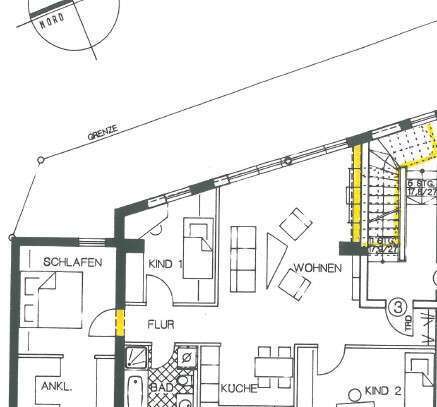 4-Zimmer-Wohnung im 1.Obergeschoss