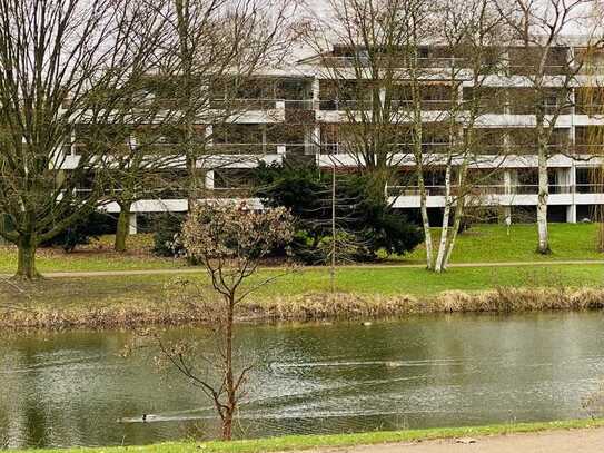 Penthouse Wohnung mit 85m² Dachterrasse + Seeblick auf Kaiserpark + Tiefgaragenstellplatz