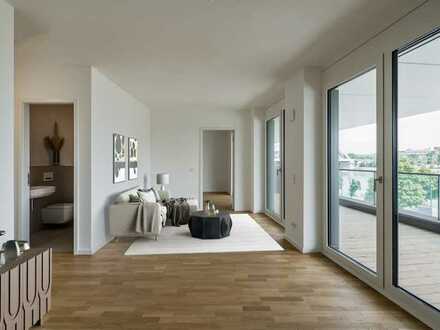 Luxuriöse 2-Zimmer Neubauwohnung mit Blick auf den Rhein im 3.OG