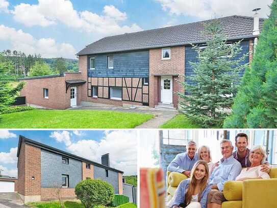 PHI AACHEN - Gemütliches Ein- bis Zweifamilienhaus mit Garten und Garage in Stolberg-Zweifall!