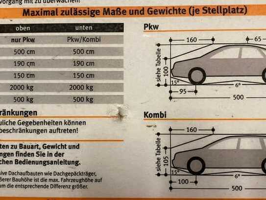 Doppelparker in Tiefgarage zu vermieten