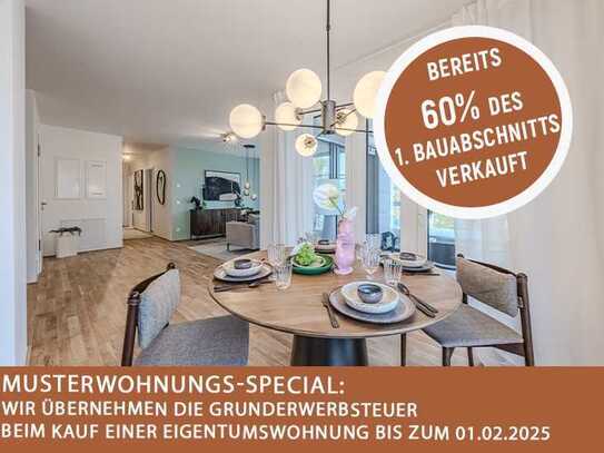 Next Level Living am Rhein - 94 m² großer Wohn(T)raum mit Loggia und Balkon