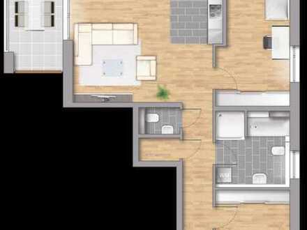 3 Zi-ETW mit Loggia und Balkon, vereinbaren Sie einen Termin zur Rohbaubesichtigung !