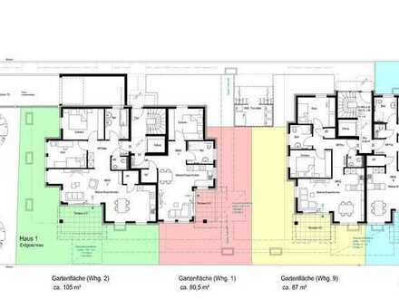 Schicke 2,5 Zimmer Wohnung mit 80m² Gartenfläche!!!