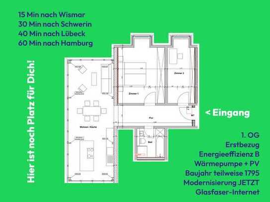 Wohnen im Gutshaus Klein Krankow