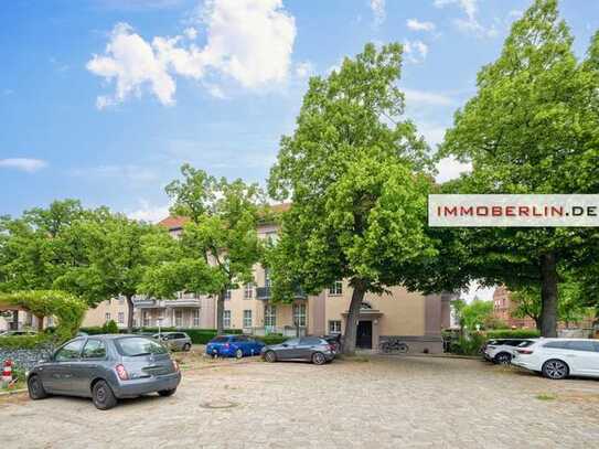 IMMOBERLIN.DE - Toplage! Helle vermietete Altbauwohnung mit Südwestterrasse & Garten