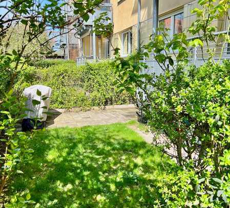 Platz an der Sonne - 3-4-Zimmer-EG-Whg. mit Balkon und Garten, EBK und Stellplatz in FÜ-Süd