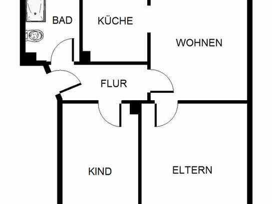 3-Zimmer-Wohnung in Gelsenkirchen Scholven