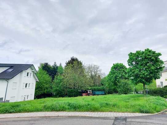 Top Baugrundstück - voll erschlossen - mit Blick in die Rheinebene!