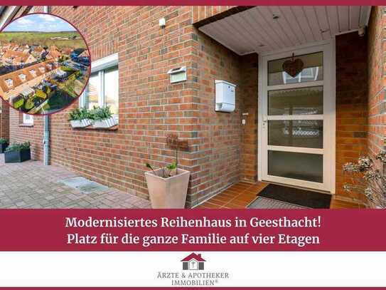 Modernisiertes Reihenhaus in Geesthacht – Platz für die ganze Familie auf vier Etagen!