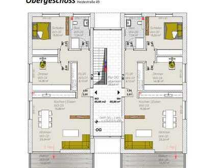 moderne & zentrale Etagenwohnung mit 3 Zimmern & Balkon