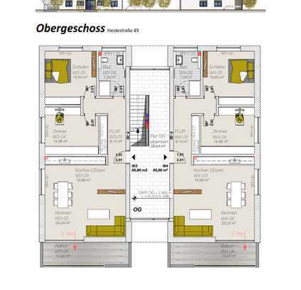 moderne & zentrale Etagenwohnung mit 3 Zimmern & Balkon