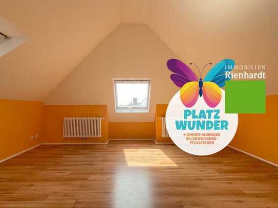 Platzwunder! 4-Zimmer-Wohnung in Ludwigsburg-Pflugfelden