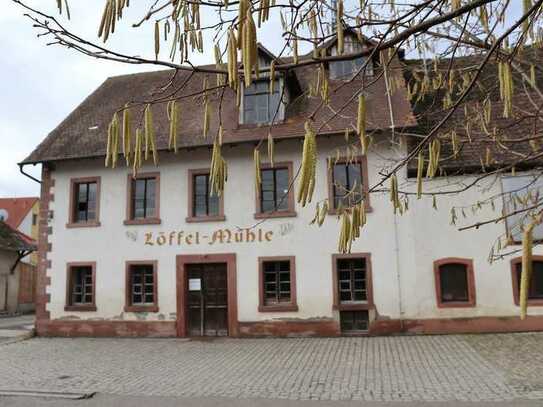Besondere Gelegenheit! Denkmalgeschütztes Mühlengebäude aus dem 19. Jahrhundert in Burkheim