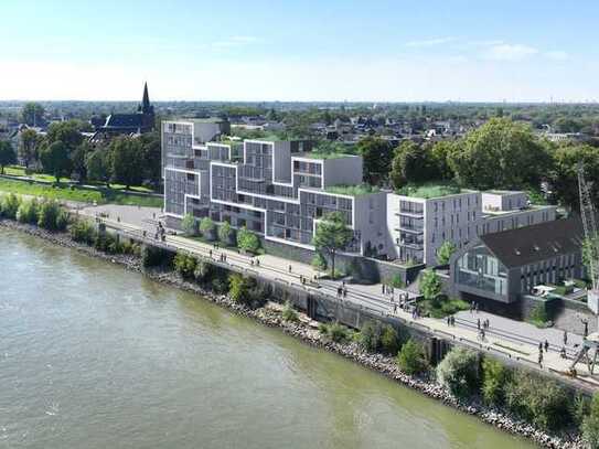 WE A2.6 -Rheinblick-Wohnung mit Loggia zum Rhein und Balkon zum Deich!