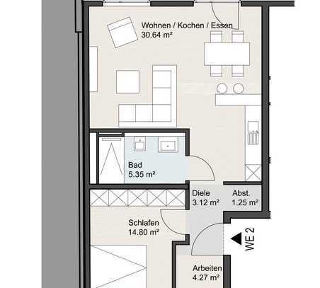 2-Zimmer-Neubauwohnung in Mönchengladbach