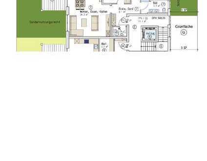 Attraktive 3-Zimmer-Eigentumswohnung mit Terrasse und Garten