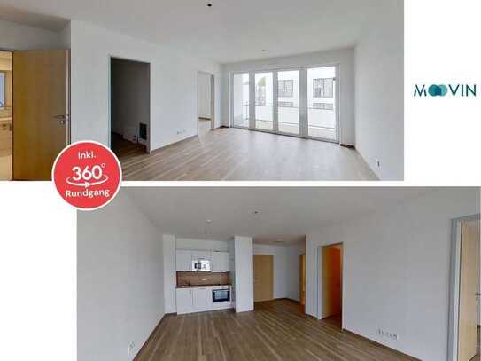 **Aktive Unterstützung beim Umzug: Große 2-Zimmer-Wohnung mit Balkon und Einbauküche**