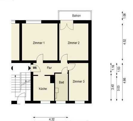 Freie 3-Zimmer-Altbauwohnung in ruhiger Fahrradstraße mit Südbalkon und hohen Decken