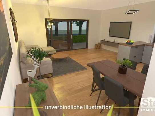 Premium-Neubau: 3-Zimmer-Garten-Wohnung, Keller, TG-Platz a.W., WHG-NR: C1