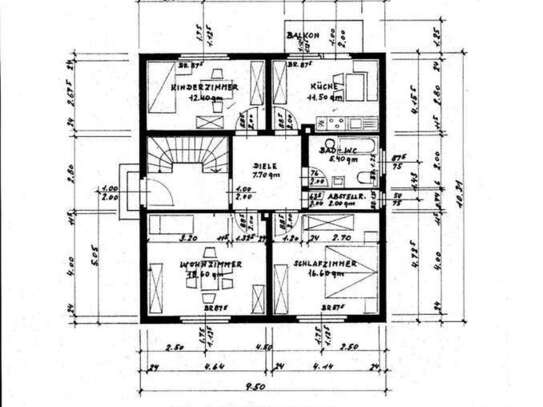 Exklusive 3-Zimmer-EG-Wohnung mit Einbauküche in Bensheim 740m zum Zentrum ruhige Lage großer Garten