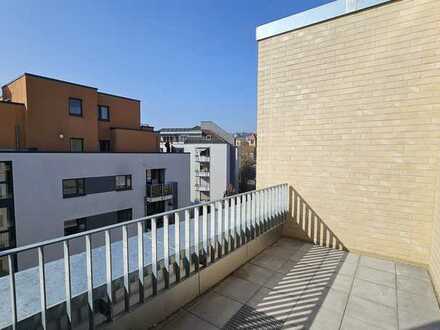 Neubau-Erstbezug - 3-Zimmerwohnung mit Dachterrasse am zukünftigen Gleisbogenpark