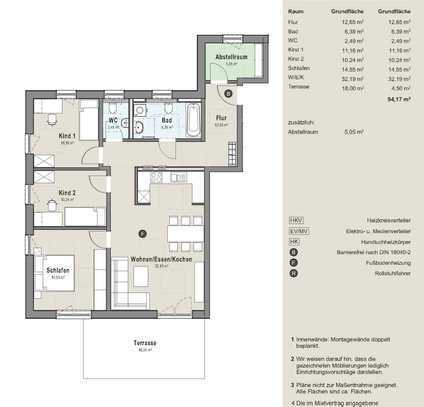 freie Vermietung - Wohnungstyp 4-Zimmer