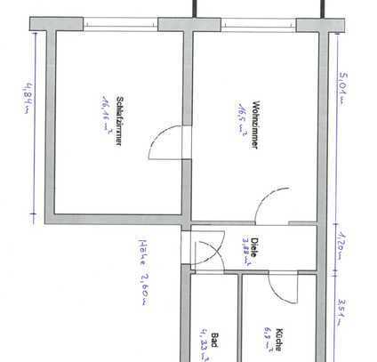 Gemütliche helle 2-Raum-Wohnung mit EBK