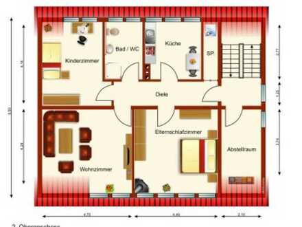 Attraktive, gepflegte 3-Zimmer-Wohnung in Rhens