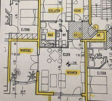 Sehr schöne 2-Zimmer-Wohnung mit Balkon und Wintergarten sowie Tiefgaragenstellplatz