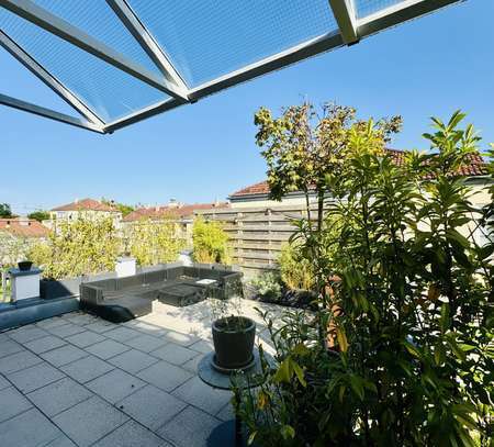 Dachterrassentraum mit Galerie - Einbauschränke - 2-Zimmer Wohnung