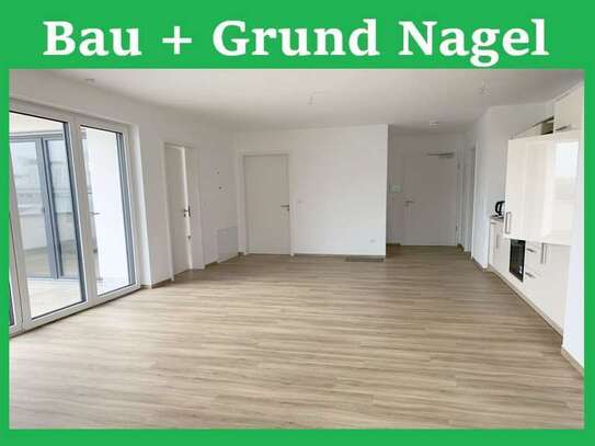 Neubauwohnung im Penthousestil mit Einbauküche, Balkon, Aufzug, etc. in zentraler Lage