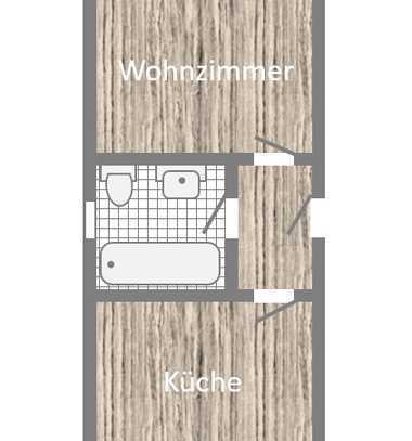 Nette, gemütliche 1-ZW ideal für Singles oder Pendler