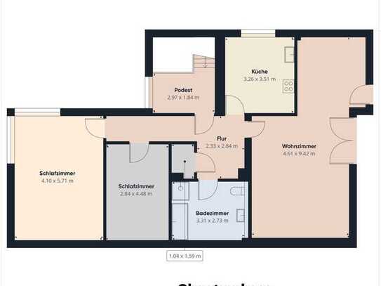 Erstbezug nach Sanierung mit Balkon: Schöne 3-Raum-Dachgeschosswohnung in Heinsberg-Laffeld