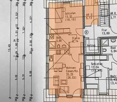 Seniorengerechte Dachgeschosswohnung mit Balkon und Aufzug