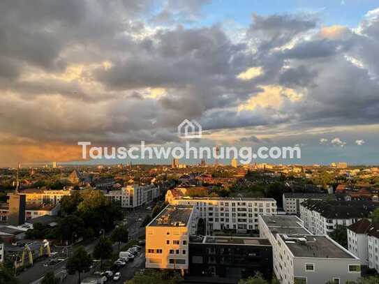 Tauschwohnung: 1-Zimmer Wohnung im Coloria Hochhaus mit Domblick