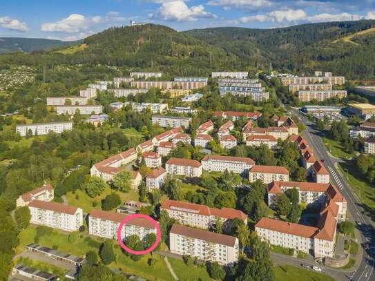 3 Raum Wohnung mit Balkon und toller Aussicht auf den Hausberg