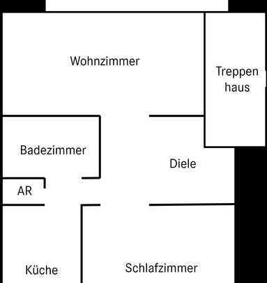 Freundliche 2,5-Zimmer-DG-Wohnung mit Balkon und EBK in Pforzheim