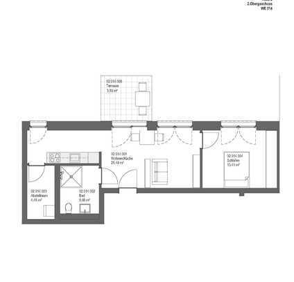 Niedliche 2 Zi-Whg. im 2. OG zu vermieten