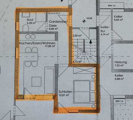 Tolle 2-Zimmer-EG-Wohnung mit gehobener Innenausstattung und Terrasse in Gaiberg