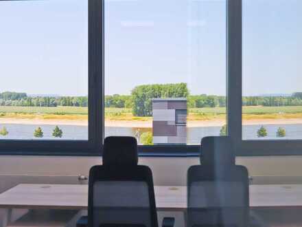 Möblierte Büros mit Rheinblick in modernem Office Center