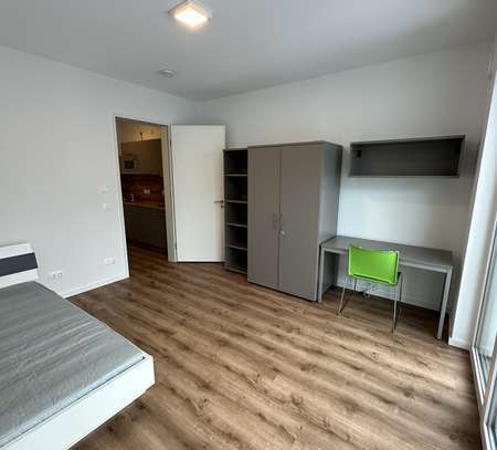 Mobilierte 1-Zi-Wohnung mit EBK in Tempelhof (Neubau)