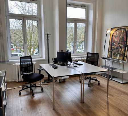Möblierte Einzelbüro im renovierten Altbau direkt vom Eigentümer mieten - Zentral in St. Georg!