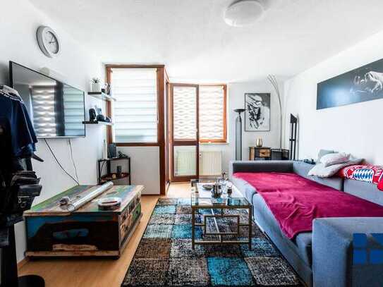 Moderne 1-Zimmer-Wohnung mit Balkon und Garage in Kornwestheim