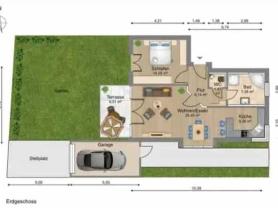 Ansprechende 2-Zimmer-Wohnung in 74613, Öhringen-Nord