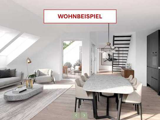 Erstbezug mit Balkon und EBK: Exklusive 4-Raum-Maisonette-Wohnung mit lux. Innenausstattung