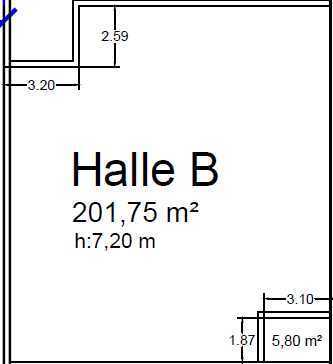 Kaltlager Halle mit Gemeinschaftlicher Freifläche