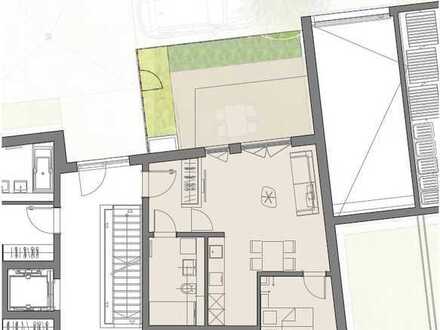 Erstbezug! 2-Zimmer-Wohnung im EG mit Gartenanteil