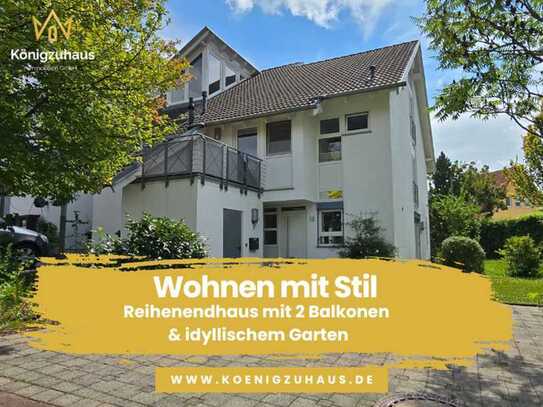 Wohnen mit Stil - Reihenendhaus mit 2 Balkonen und idyllischem Garten in Weimar Taubach