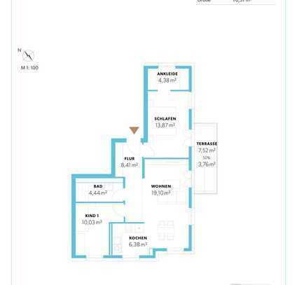 Neubau Toll geschnittene 3-Zimmer-Wohnung